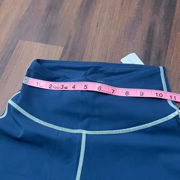 WeWoreWhat Blue Leggings with White Trim - Picture 12 of 12